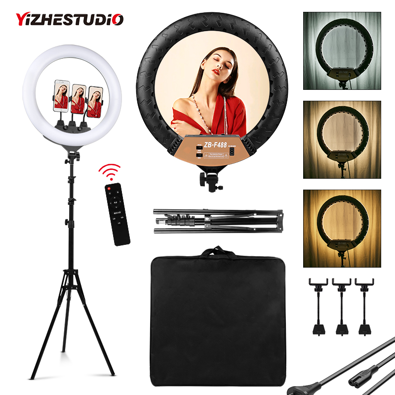 Photography Lighting Youtube - 22 inç halka lamba kısılabilir yüzükler