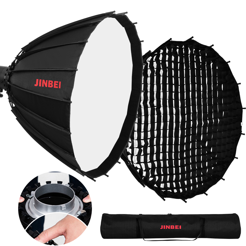 Parabolic Umbrella Deep - JINBEI 120cm Derin Yansıtıcı Parabolik Speedlite