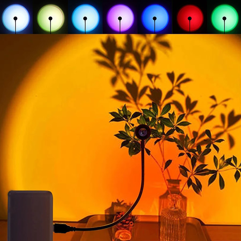 Photography Lighting Home - LED USB Gün Batımı Lambası Projektör