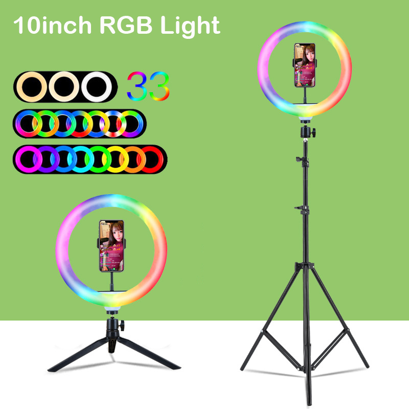 Photography Lighting Youtube - 10 inç 26cm RGB Halka Işık