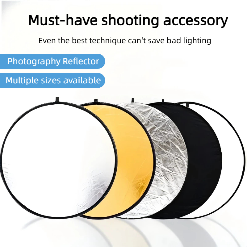 Photography Lighting Kit - 2'si 1 Arada Çift Taraflı Altın