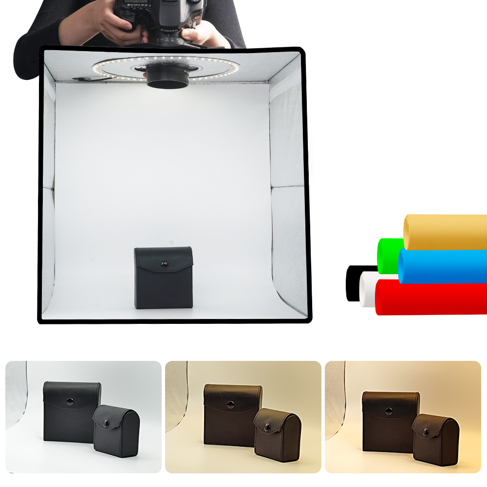 Photography Lighting Background - Lightdow Kısılabilir Fotoğraf Kutusu LED Işık