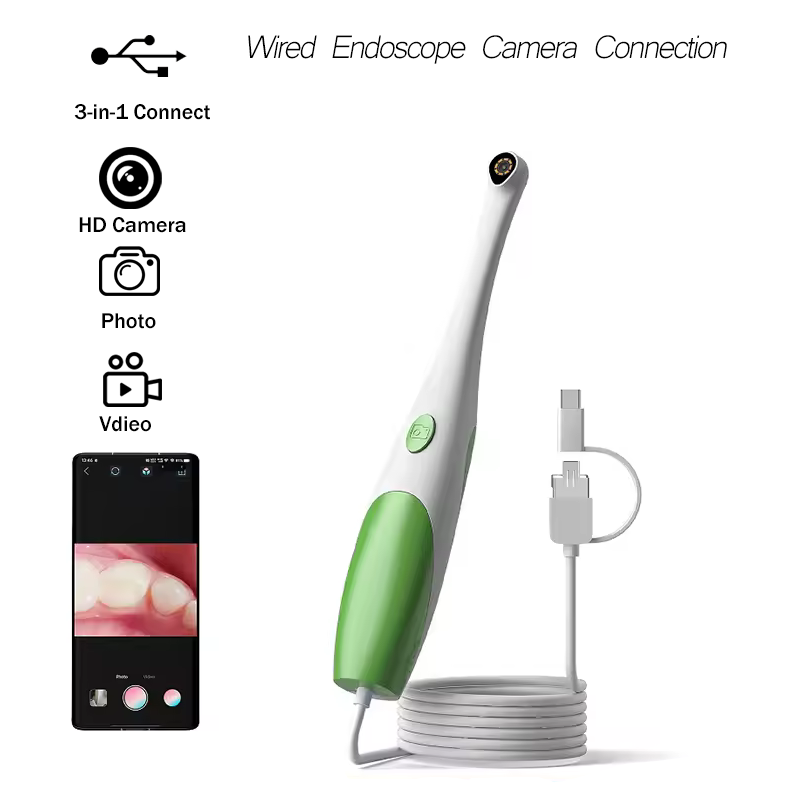 Photography Lighting Products - Kameralı Oral Endoskop, 8 LED Işıklı