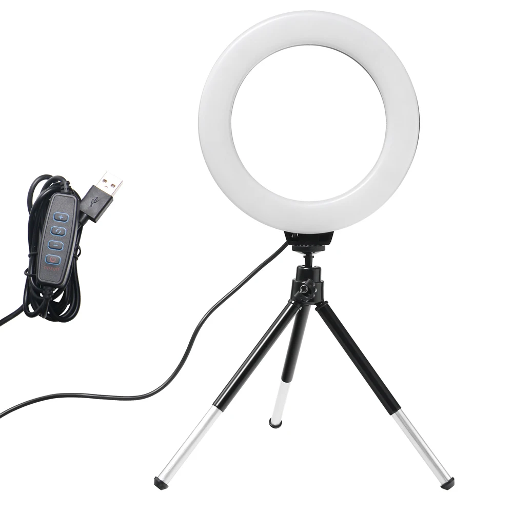 Photography Lighting Youtube - 6 inç Mini Selfie Halka Işık