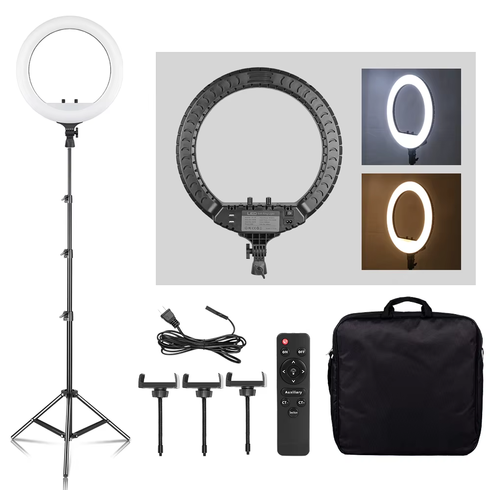 SH 18 İnç Düğmeli Halka Işık L - Photography Lighting Youtube incelemesi ve fiyatı