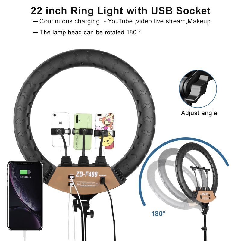 22 inç halka lamba kısılabilir - Photography Lighting Youtube incelemesi ve fiyatı