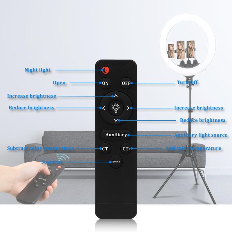 22 inç halka lamba kısılabilir - Photography Lighting Youtube incelemesi ve fiyatı