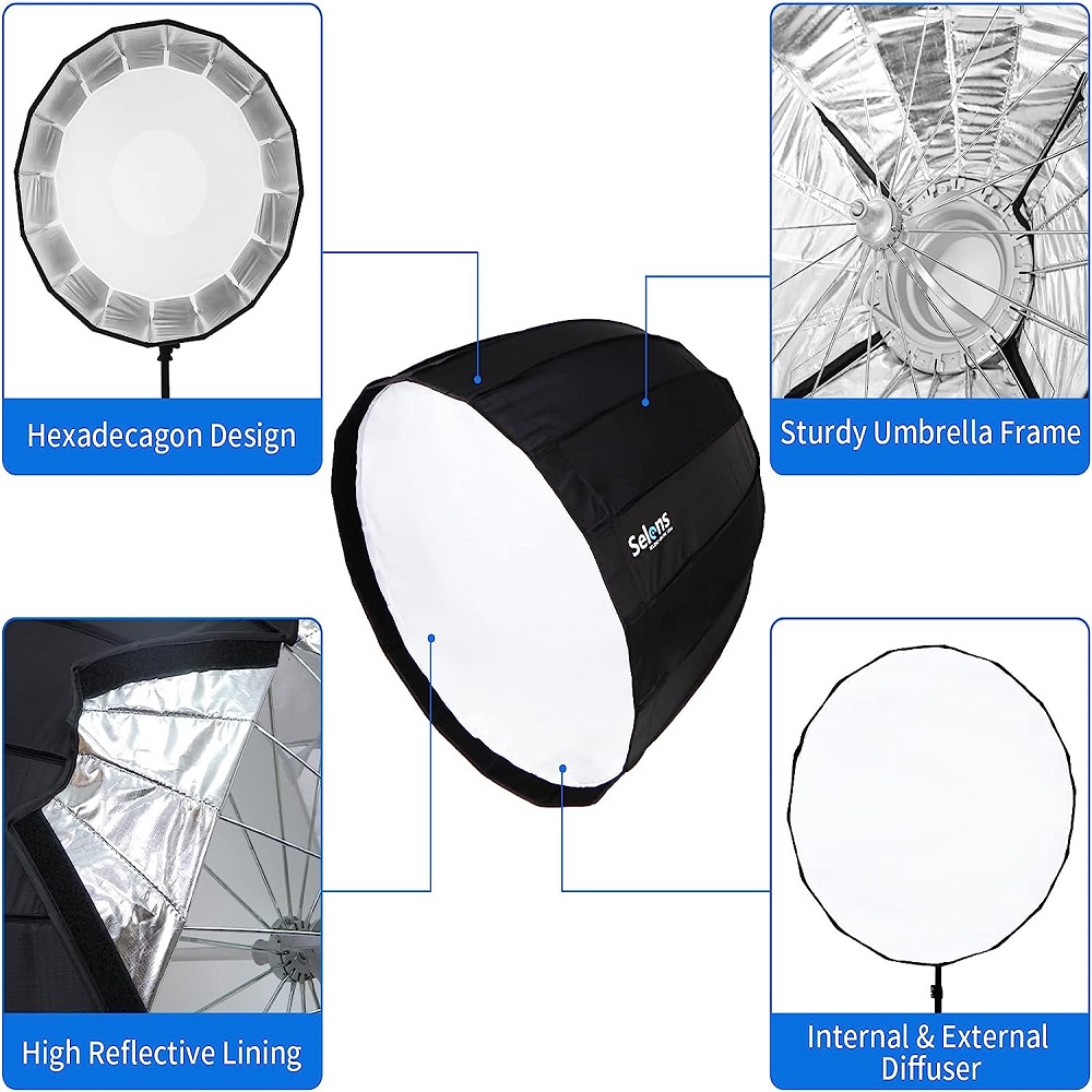 Selens 120cm onaltı boynuzları - Parabolic Umbrella Deep incelemesi ve fiyatı
