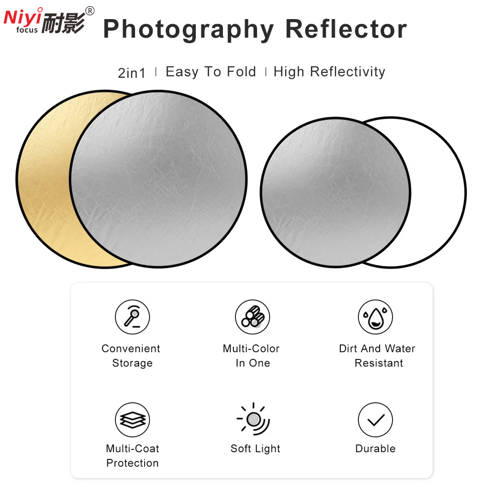 2'si 1 Arada Yuvarlak Taşınabi - Photography Lighting Reflector incelemesi ve fiyatı