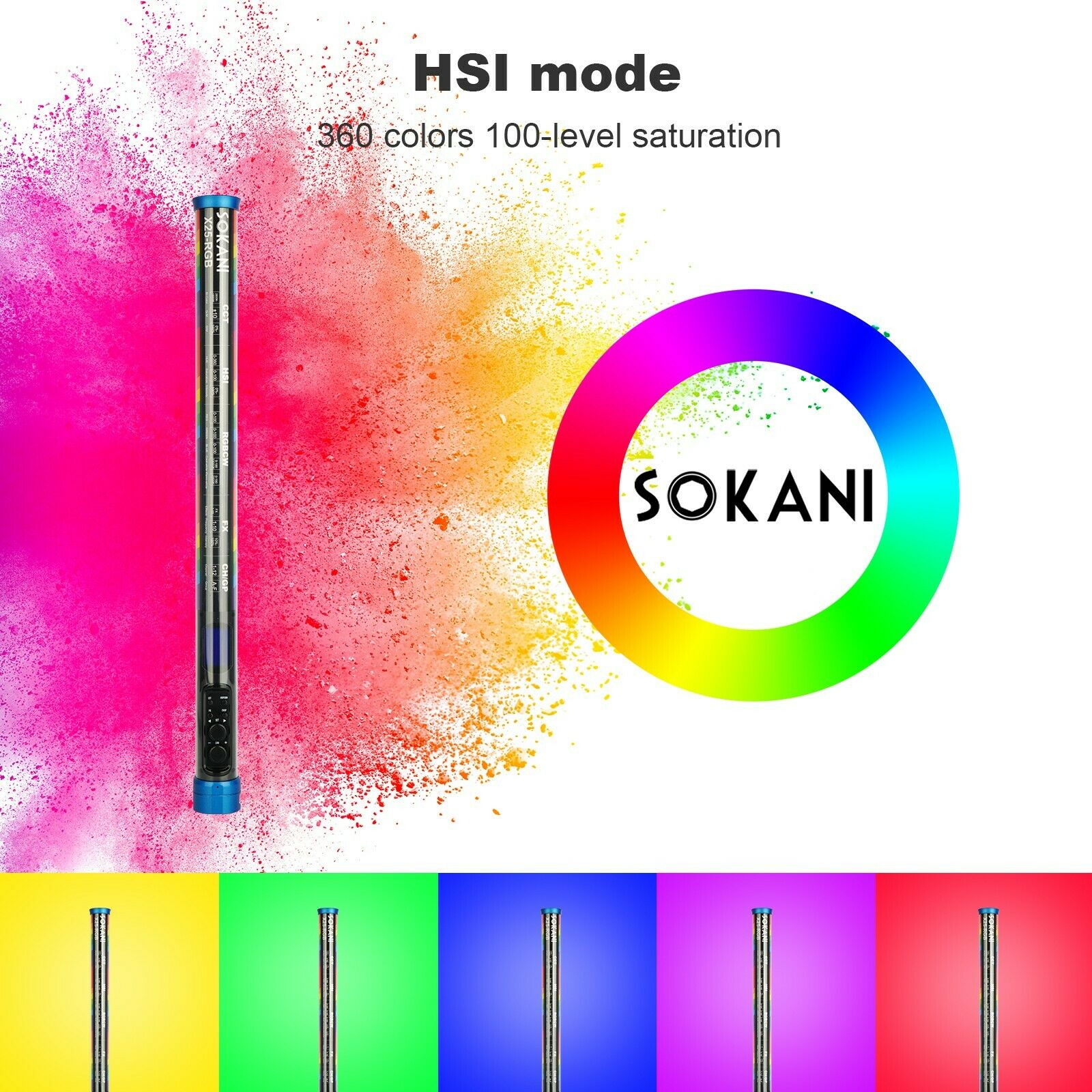 Sokani X25 RGB LED Video Işığı - Photography Lighting Youtube incelemesi ve fiyatı