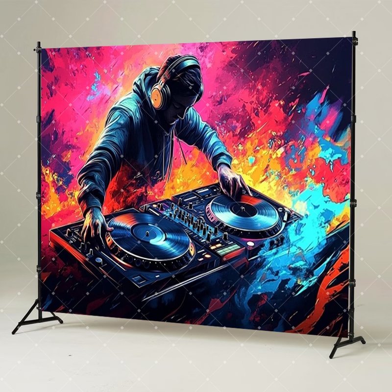 Hip Hop Müzik DJ Partisi Dekor - Photography Lighting Background incelemesi ve fiyatı