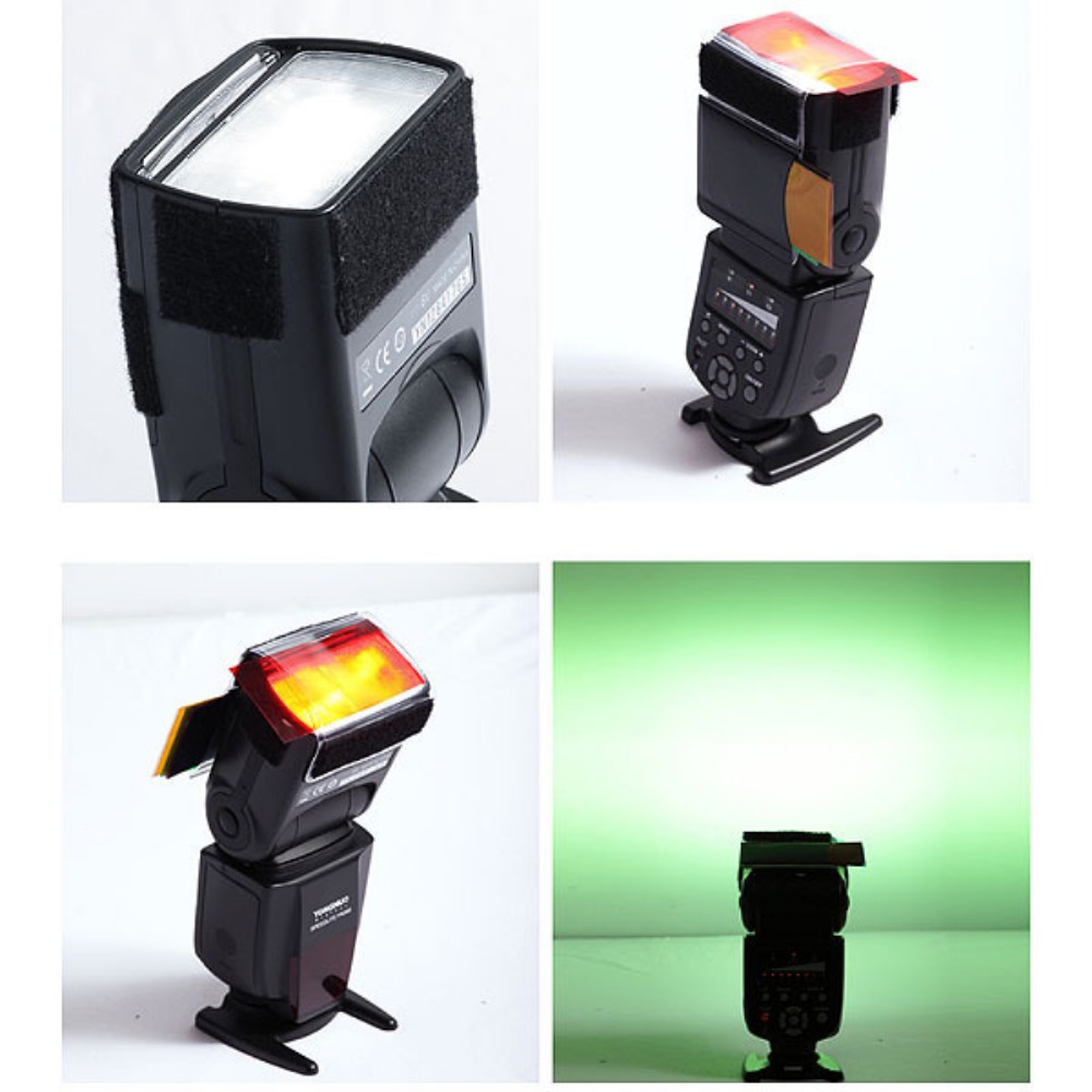 12 Renkli Kamera Flaş Jelleri  - Photography Lighting Kit incelemesi ve fiyatı
