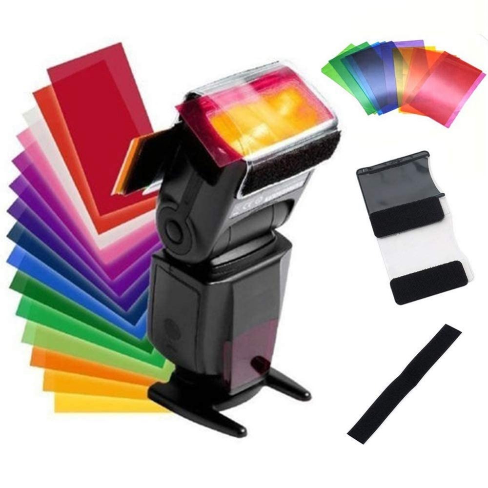 12 Renkli Kamera Flaş Jelleri  - Photography Lighting Kit incelemesi ve fiyatı